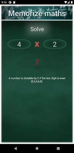 Memoriza matemáticas - Módulo de multiplicación screenshot 4