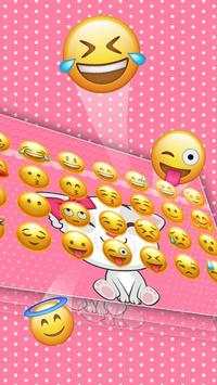 Cute Cat Bowknot Keyboard screenshot 2