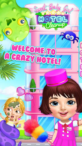 Sweet Baby Girl Hotel Cleanup - Crazy Cleaning Fun screenshot 1