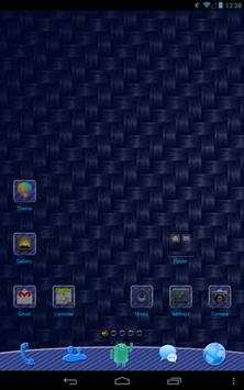 Blue Carbon GO Launcher Theme screenshot 1