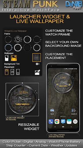 Steam Punk HD Watch Face Widget & Live Wallpaper screenshot 2