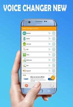 Voice Changer Pro: New App 2018 screenshot 3
