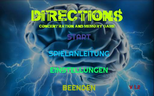 Directions Concentration Game screenshot 1
