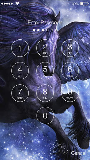 Pegasus Unicorn Screen Lock screenshot 2