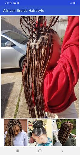 African braids hairstyle screenshot 1