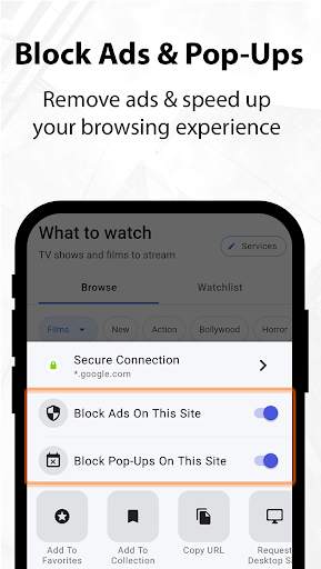Cave Browser - Fast web search screenshot 3