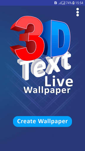 3d text photo cube live wallpaper for mobile 2021 screenshot 1