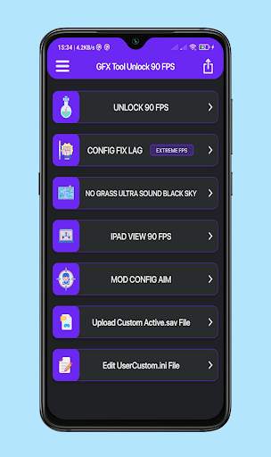 GFX TOOL 90 FPS - PUB&BGM screenshot 1