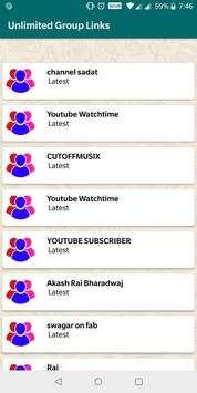 Unlimited Group links- Whatsapp, Telegram screenshot 4