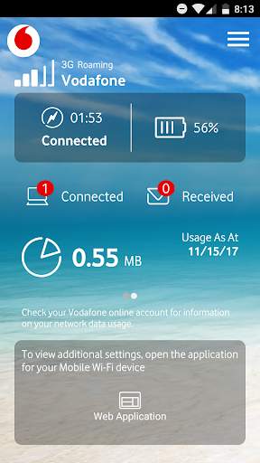 Vodafone Mobile Wi-Fi Monitor screenshot 2