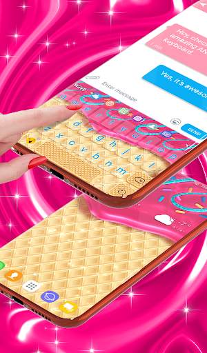 Waffle Live Wallpaper & Animated Keyboard screenshot 4