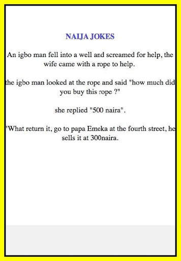 FUNNY NAIJA JOKES 2020 स्क्रीनशॉट 4