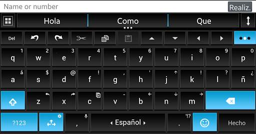 THEME AI TYPE  BLACK BLUE screenshot 3