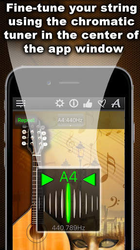 Chromatic Mandolin Tuner screenshot 2