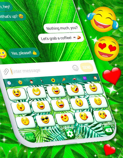 Leaves Keyboard 🍃 Green Leaf Keyboard Theme स्क्रीनशॉट 3