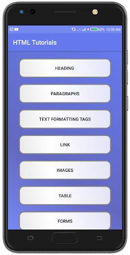 HTML Tutorials скриншот 2