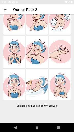 Girls and woman Stickers  - WAStickerApps screenshot 2