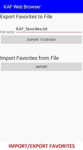 KAF Web Browser screenshot 6
