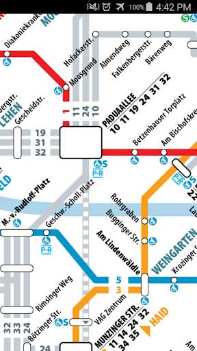 Freiburg Tram & Bus Map screenshot 3
