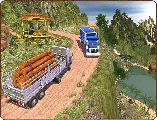 Truck Simulator Offroad Trailer Driver Uphill 2018 screenshot 13