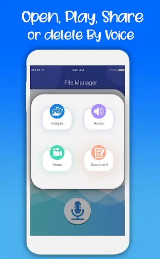 File Manager by Voice – Speech Recognition app screenshot 1