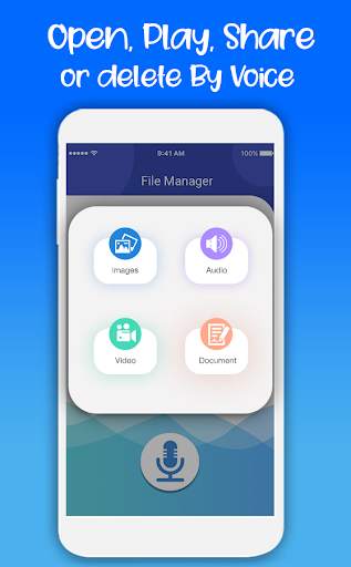 File Manager by Voice – Speech Recognition app screenshot 1