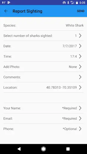 Sharktivity - White Shark App screenshot 3