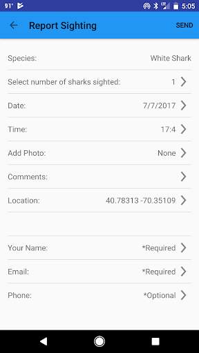 Sharktivity - White Shark App screenshot 3