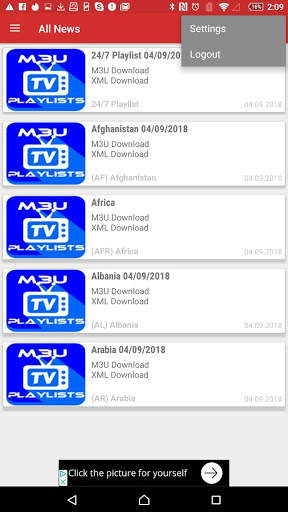 IPTV Lists screenshot 1