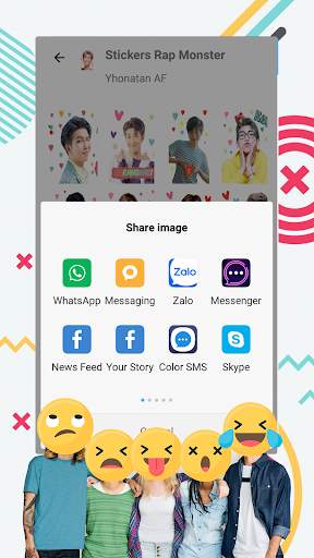 BTS WAStickerApps - Stickers Idol for Whatsapp screenshot 3