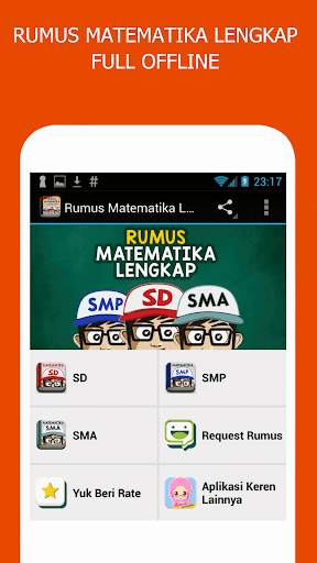Rumus Matematika SD SMP SMA скриншот 2