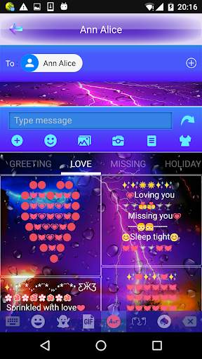 Lighting Storm Theme – Emoji Keyboard ⚡ screenshot 7