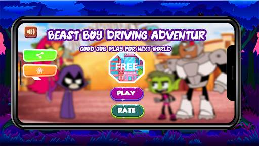 Teen and Beast Boy Titans  Driving screenshot 5