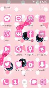 Cute Kawaii Pink Bow Cat Theme screenshot 6