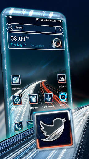 Highway Speed Launcher Theme скриншот 1