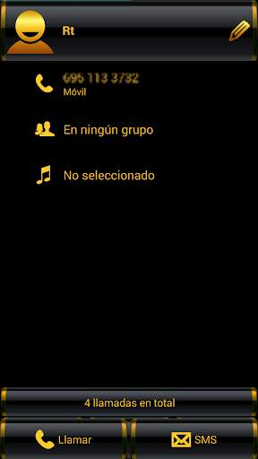 THEME GOLD BLACK 3 EXDIALER screenshot 3