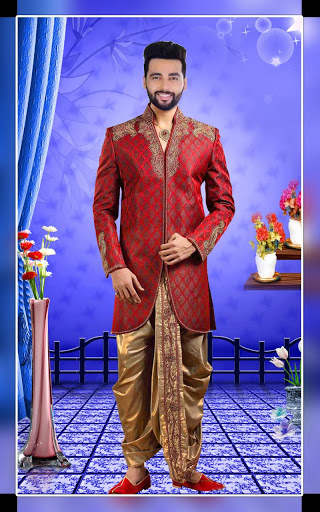 Men Sherwani Suit Photo Editor screenshot 1