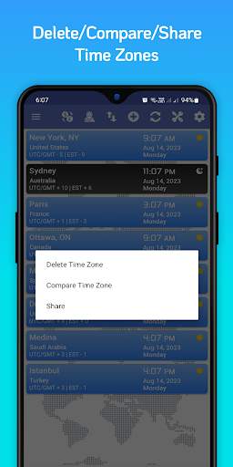 World Time Zone Clock Time now screenshot 7