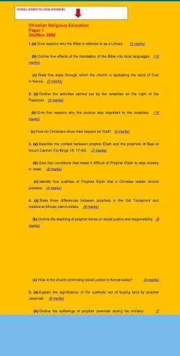 KCSE CRE Past Papers screenshot 8