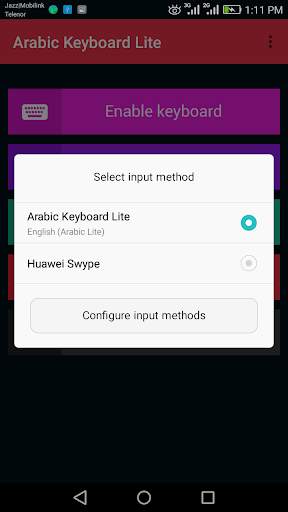 Arabic Keyboard Lite screenshot 3