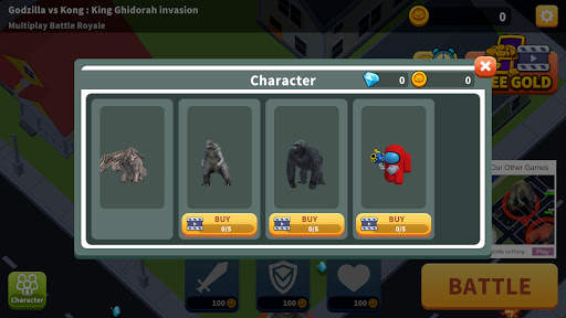 Godzilla vs Kong : King Ghidorah invasion screenshot 4