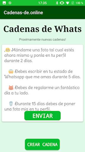 Cadenas para Whatsapp screenshot 1