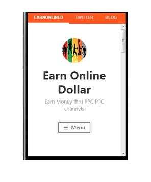 Earn online Dollar PTC PPC sites screenshot 1