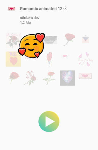 Romantic Love animated stickers for WhatsApp screenshot 5