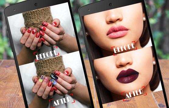 Girls Nail Paint: Lips MakeUp: Beauty Photo Editor screenshot 3