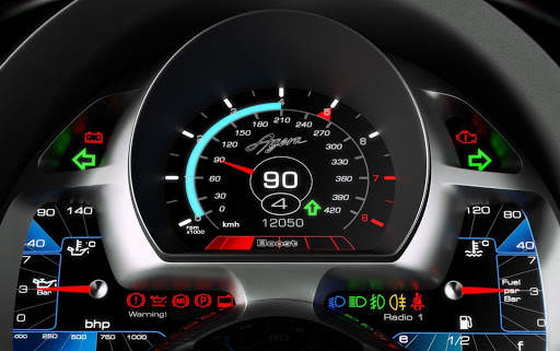Speedometer Live Wallpaper (backgrounds & themes) screenshot 5