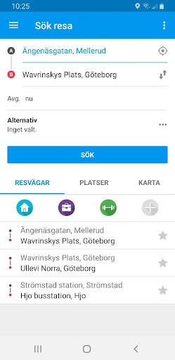 Reseplaneraren screenshot 1