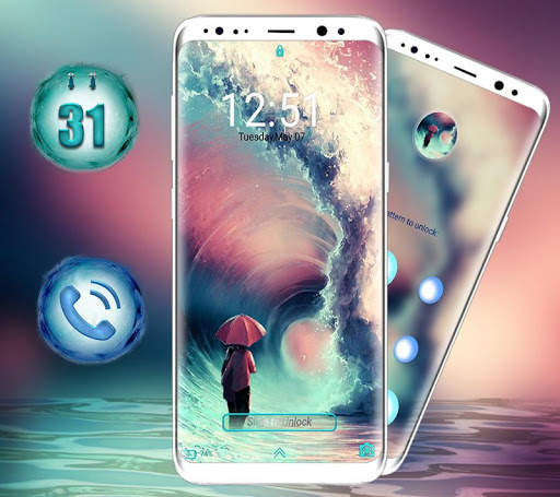Sea Wave Launcher Theme screenshot 3