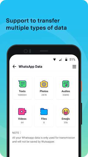 Wutsapper - WhatsApp from iPhone to Android screenshot 4