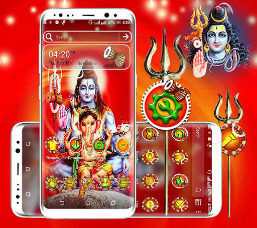 Shiva and Ganehsa Launcher Theme screenshot 1